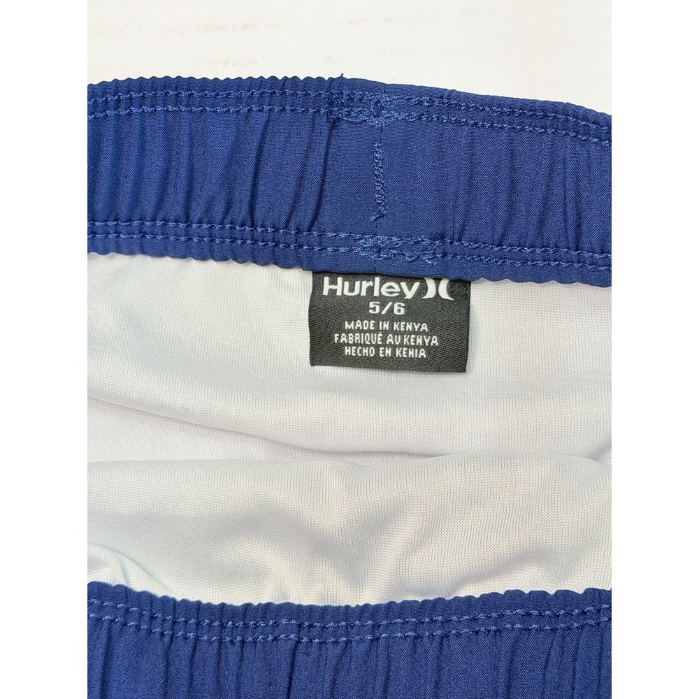 NWT Hurley Boys 5/6 Board Shorts Blue UPF 50+ Swim Trunks Surf Beach - Picture 5 of 6